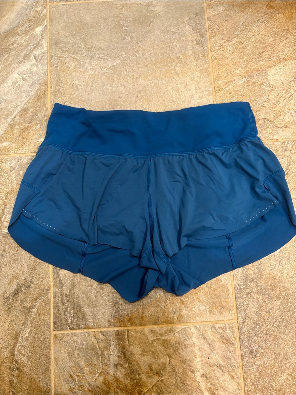 Lululemon Athletica Teal Blue Athletic Running Shorts